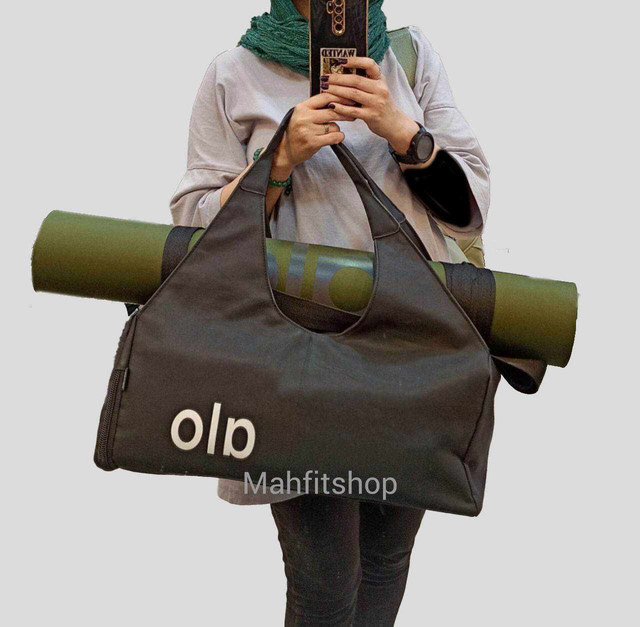 ساک ورزشی خفاشی جاکفشی دار با جای مت | ساک باشگاهی ضد آب مدل نایک و ALO 498 تصویر شماره 1